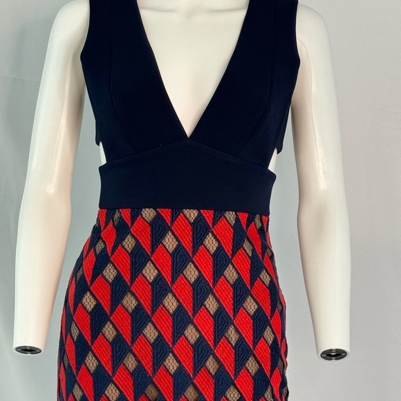 BCBG MaxAzria  Rosalina Woven V-Neck Peplum Dress Size 0 NWT - Picture 10 of 16